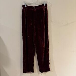 madewell tapered velvet pants